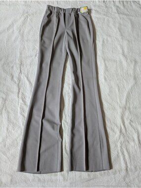 H Bar C Rachwear Vintage NOS Women's 70s Tomboy Polyknit Dress Flared 24 Un-hem